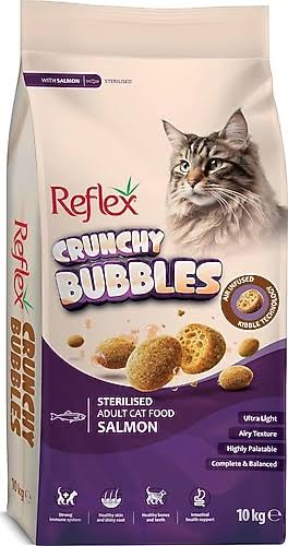 REFLEX CRUNCHY BUBBLES SOMONLU KISIRLAŞTIRILMIŞ  YETİŞKİN KEDİ MAMASI 10 KG