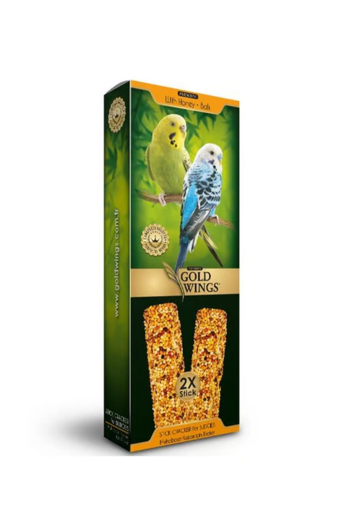 Premium Ballı Muhabbet Kuşu Krakeri (2'li Stick)