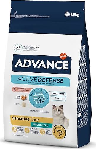 Somonlu Yetişkin Kısır  Kedi Maması 10 Kg ( Actıve Defense Advance )