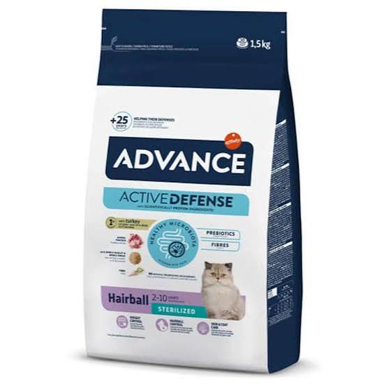 Tüy Yumağı Önleyici Hindi Etli Kısır  Kedi Maması 1.5 Kg ( Hairball Actıve Defense Advance )