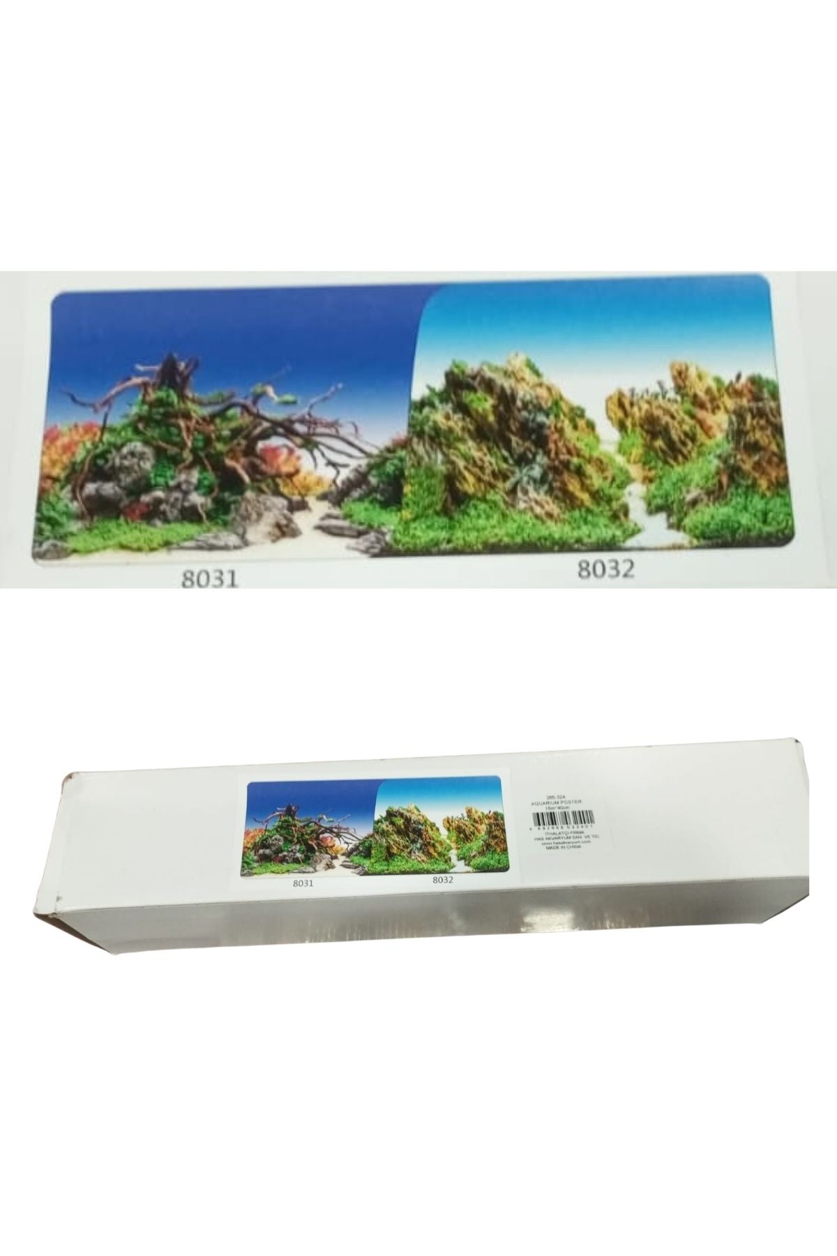 Çift Taraflı Akvaryum Arka Fonu (Akvaryum Posteri) 30 cm