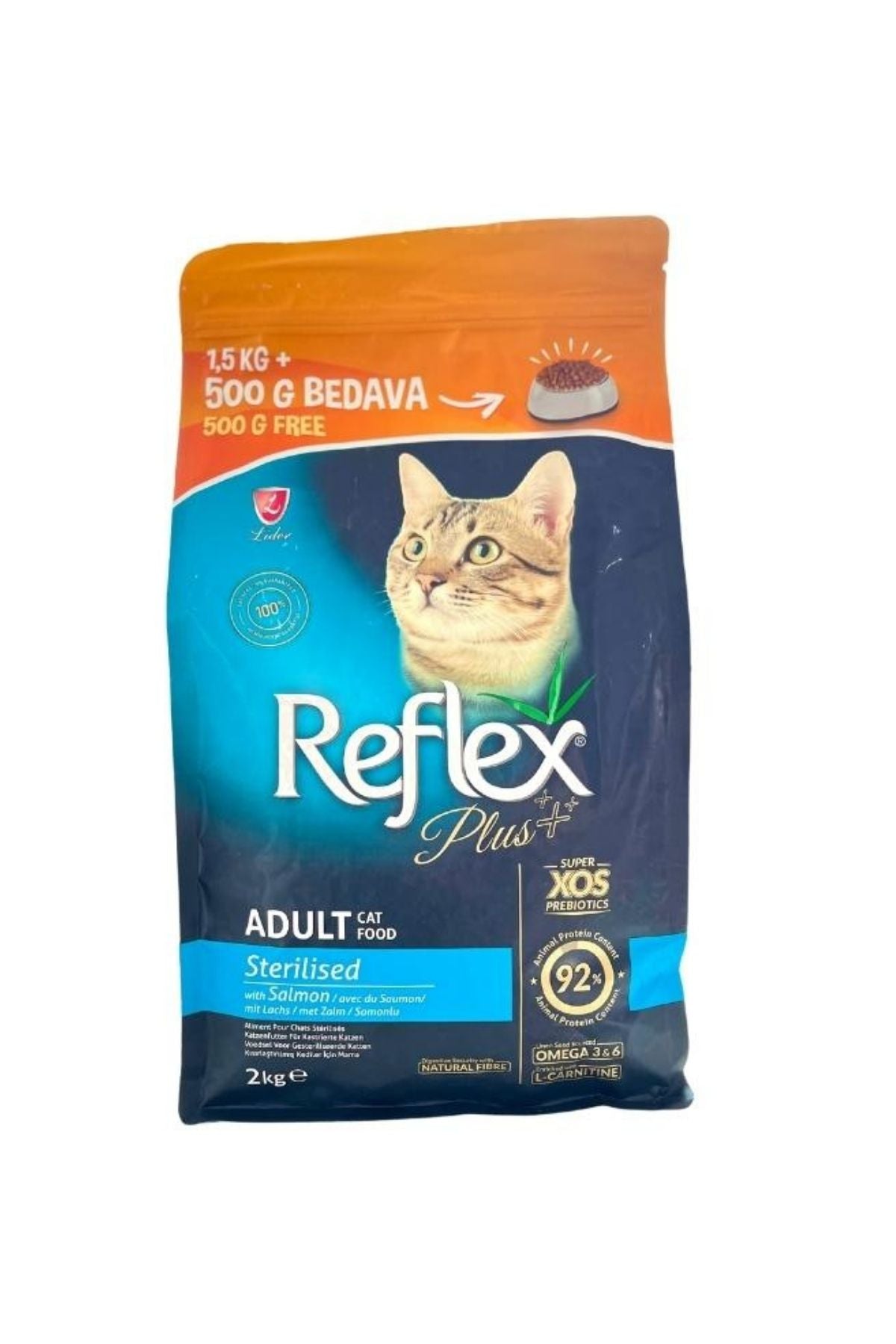 Somonlu Kısırlaştırılmış Kedi Maması 1.5 kg. + 500 g.