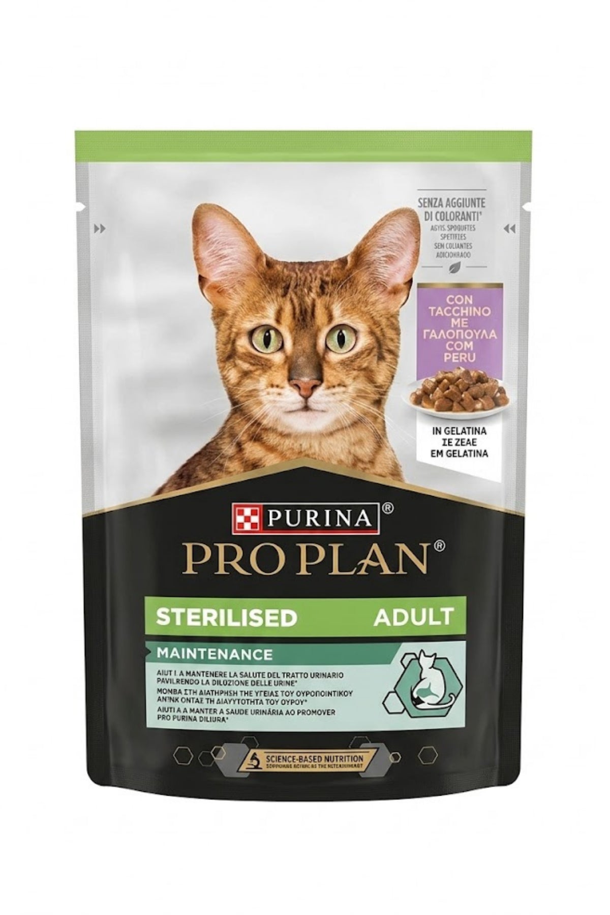 Kısırlaştırılmış Yetişkin Hindi Eti Kedi Maması 85 Gr