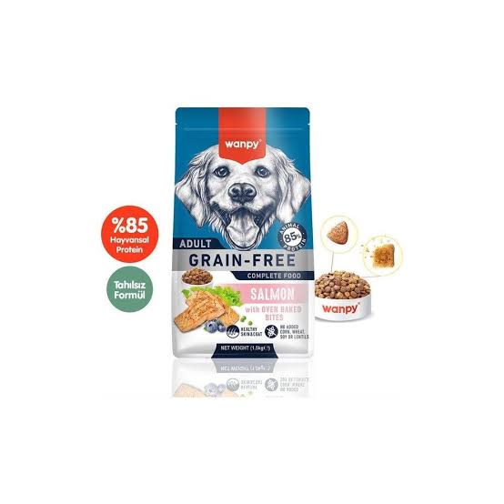 Tahılsız Somonlu Yetişkin Köpek maması 1,5 KG wanpy