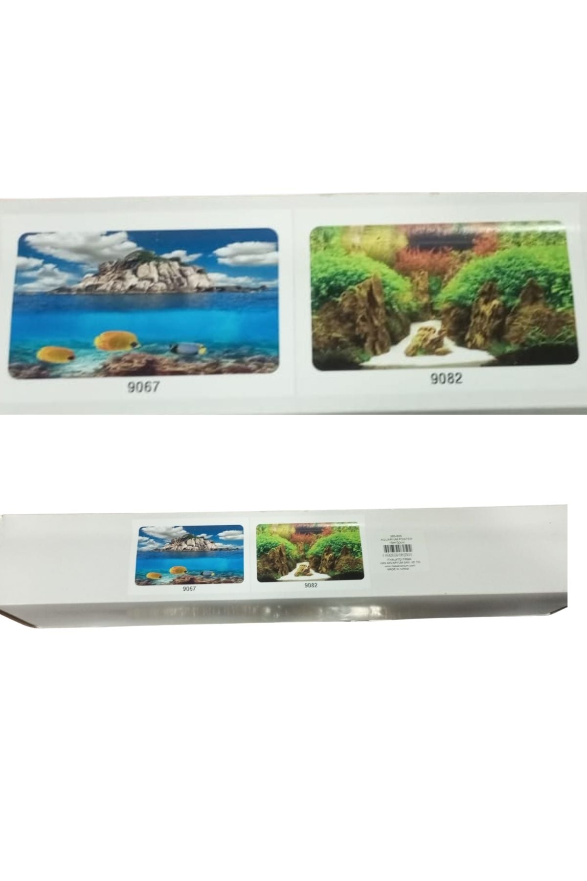 Çift Taraflı Akvaryum Arka Fonu (Akvaryum Posteri) 40 cm