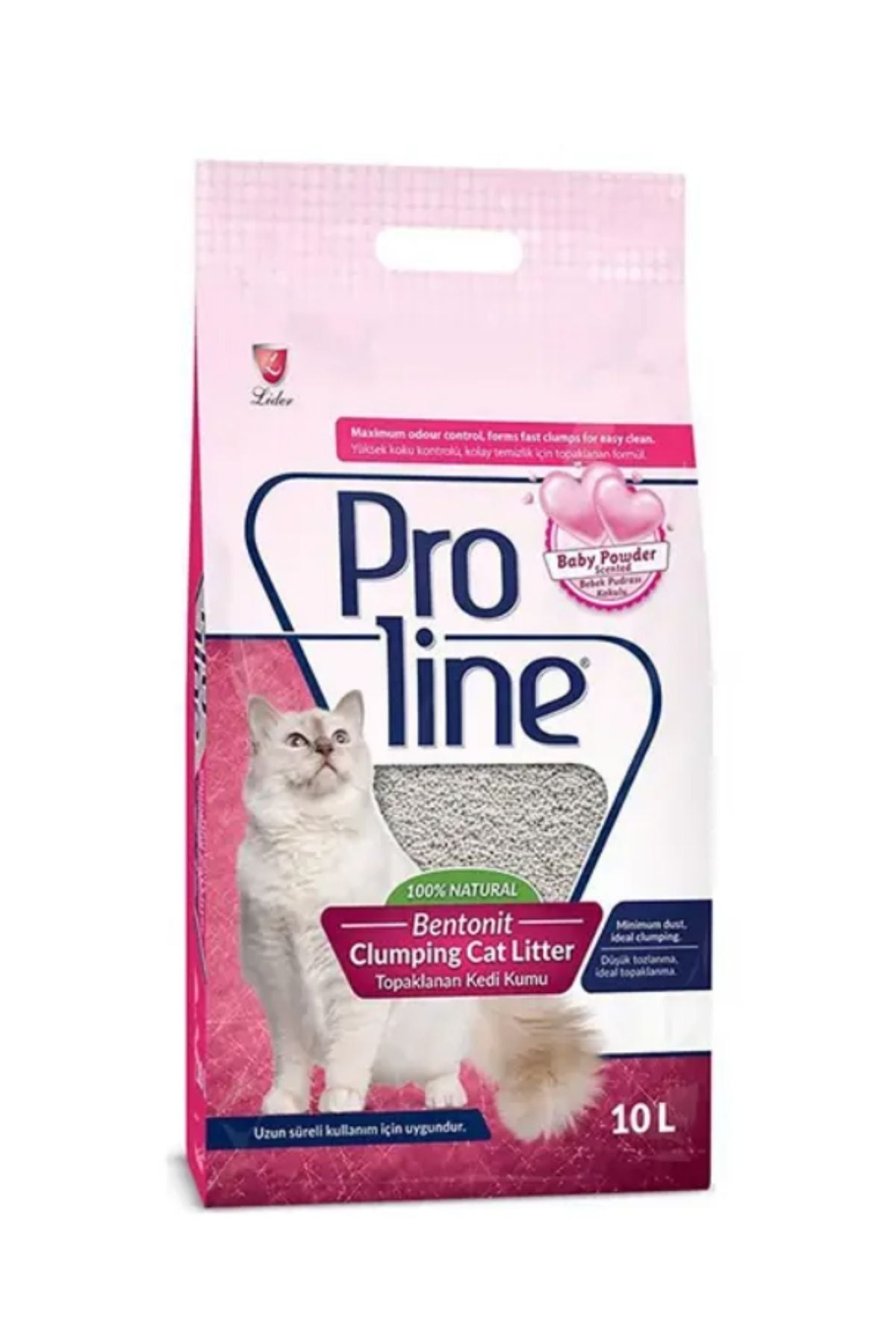 Bebek Pudralı Bentonit Kedi Kumu 10 Lt