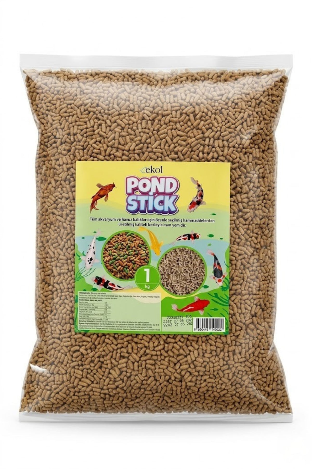 Koi ve Japon Balıkları İçin Pond Stick Balık Yemi